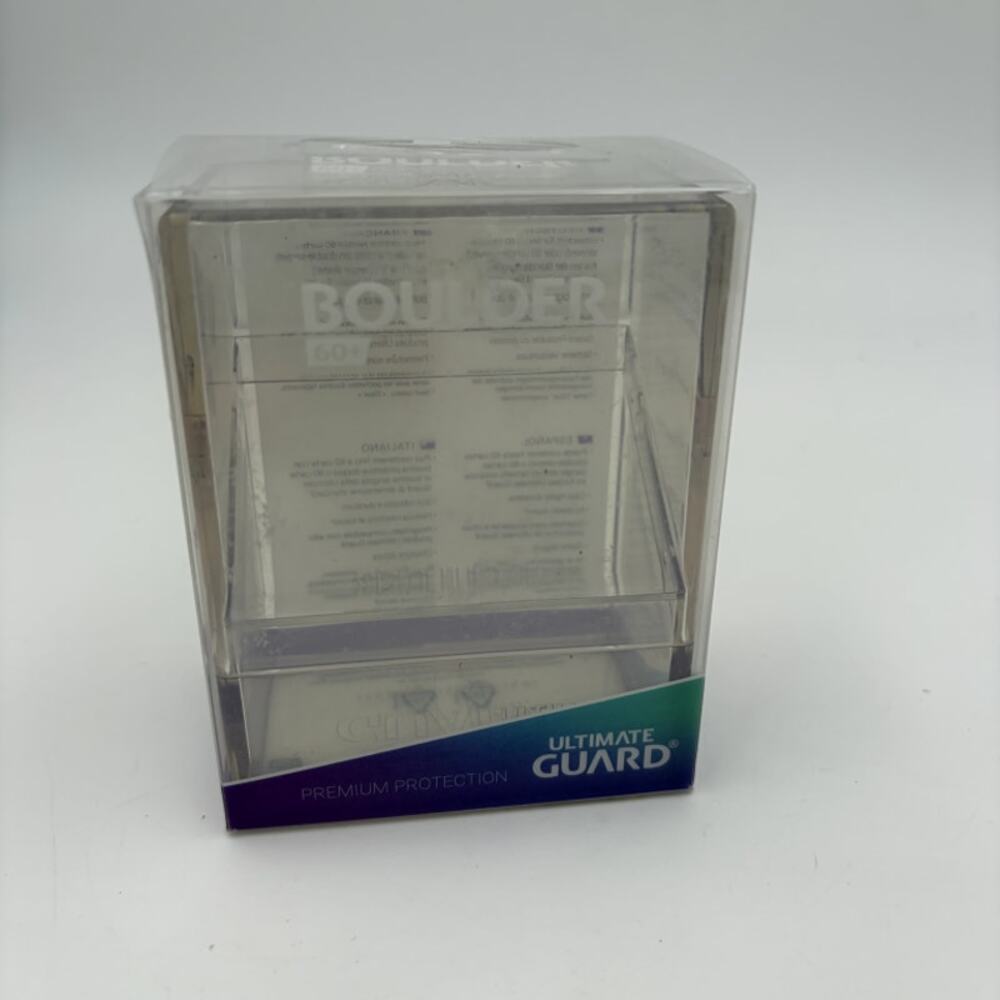 Ultimate Guard Boulder 60+ Clear TCG Deck Case Card Storage